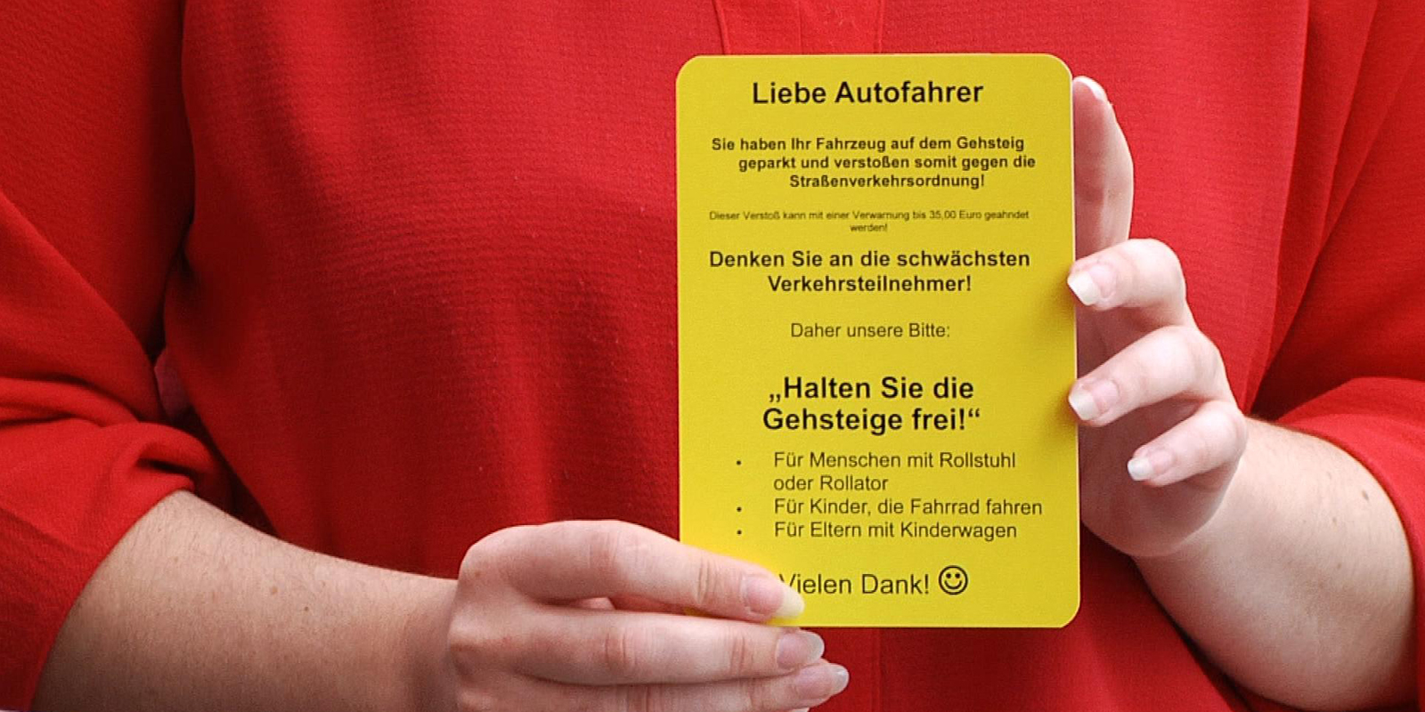 Gelbe Karte für Falschparker · Region-Coburg.tv