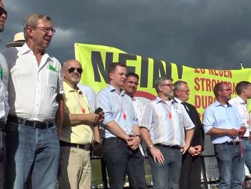 Proteste gegen Netzausbau: Strom Protest Clip C05e988d