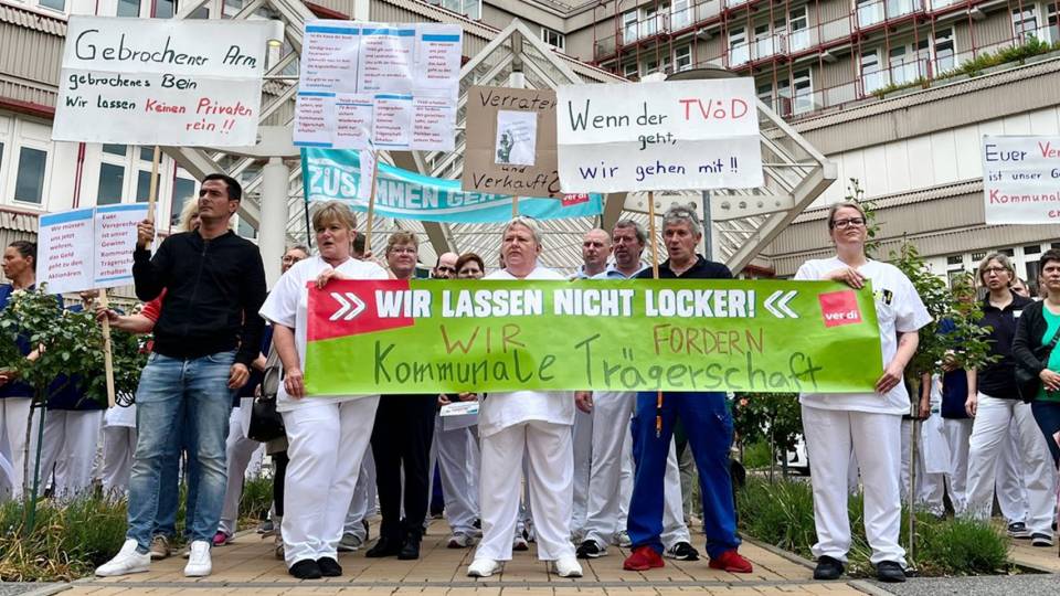 Protest gegen Privatisierung: Protest Regiomed 3eec044c