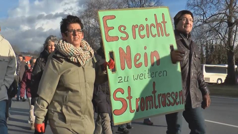 Bürger einig: Jetzt reicht's!: Protest Trasse 25351285