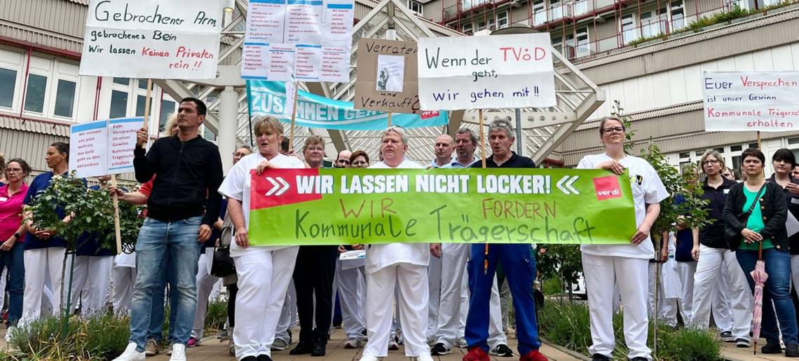 Protest gegen Privatisierung: Protest Regiomed 3eec044c